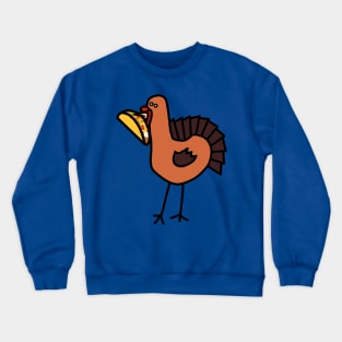 Thanksgiving Turkey with Taco Crewneck Sweatshirt